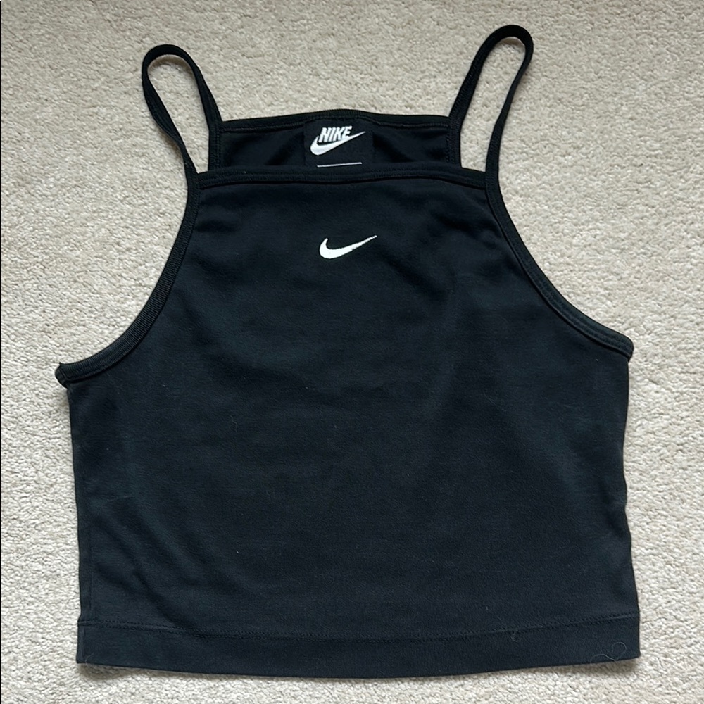 Nike Women's Black Crop Tank Top
